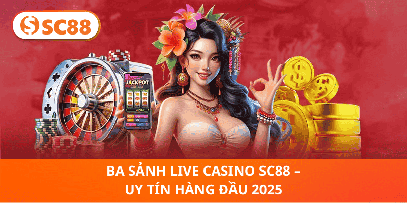Ba Sảnh Live Casino SC88 – Uy Tín Hàng Đầu 2025